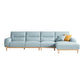 Contemporary Sewn Pillow Back Square Arm Sofa For Living Room