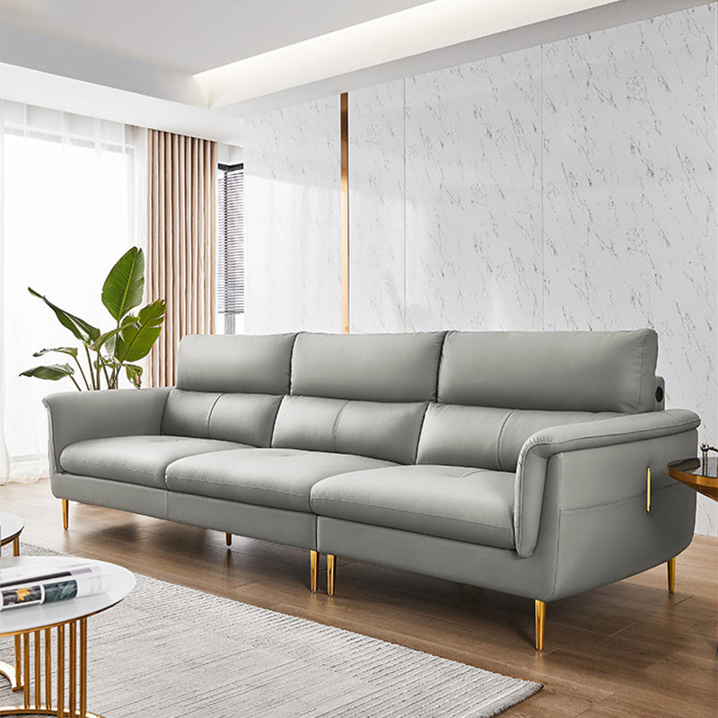 Divano con soggiorno contemporaneo in pelle vera in pelle vera e propria