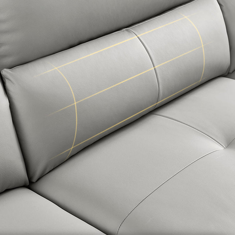 Divano con soggiorno contemporaneo in pelle vera in pelle vera e propria