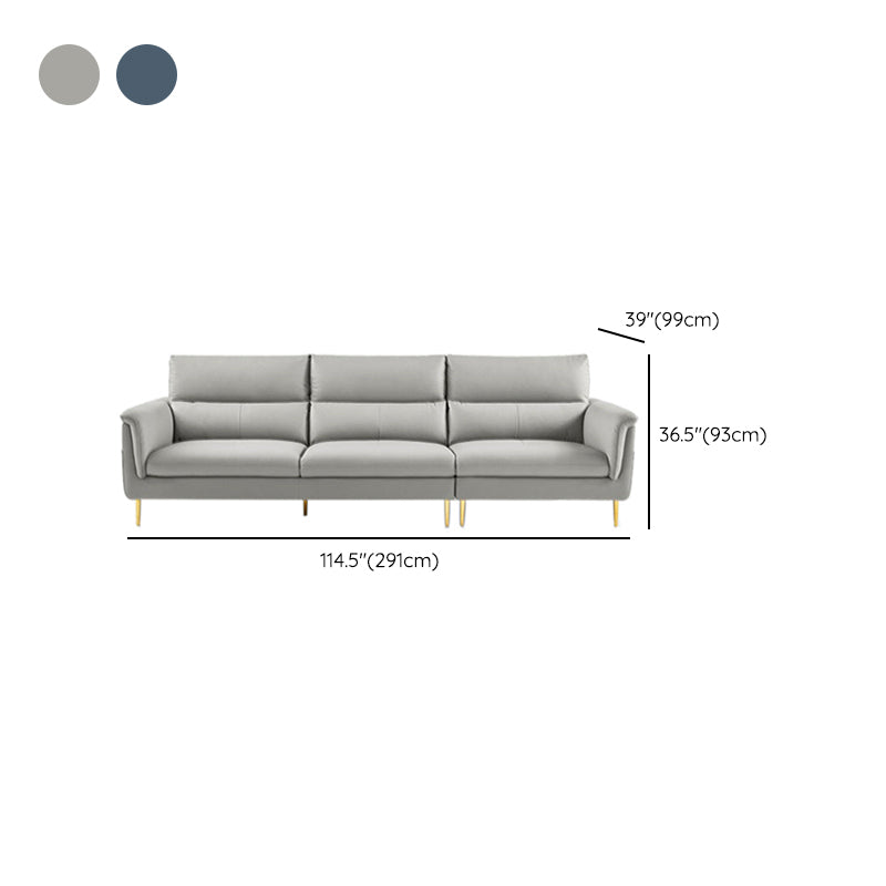 Divano con soggiorno contemporaneo in pelle vera in pelle vera e propria