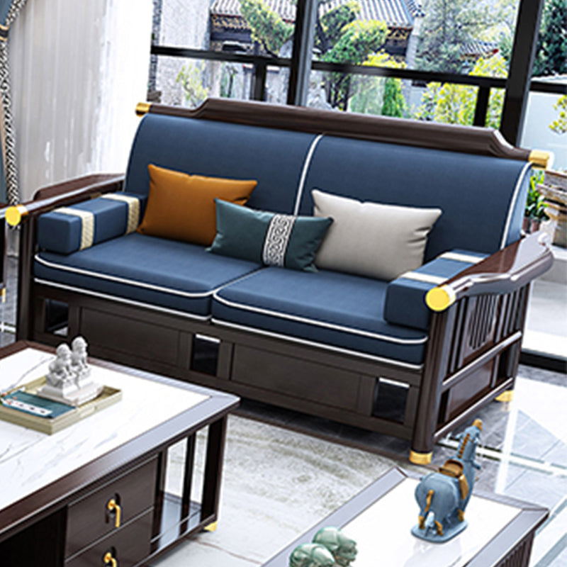 Divano in legno in legno in stile contemporaneo per soggiorno per soggiorno