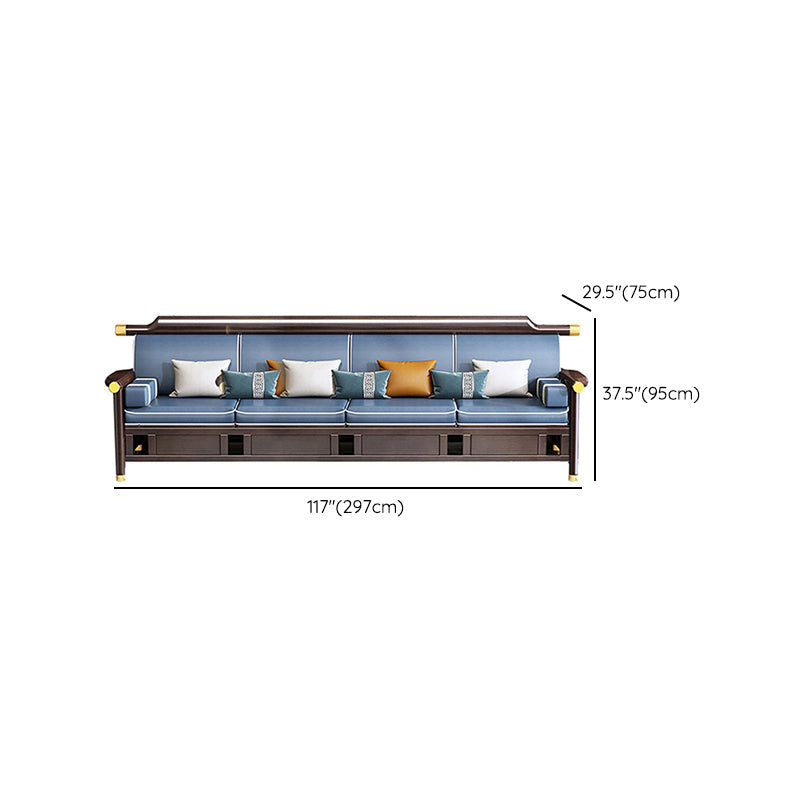 Divano in legno in legno in stile contemporaneo per soggiorno per soggiorno