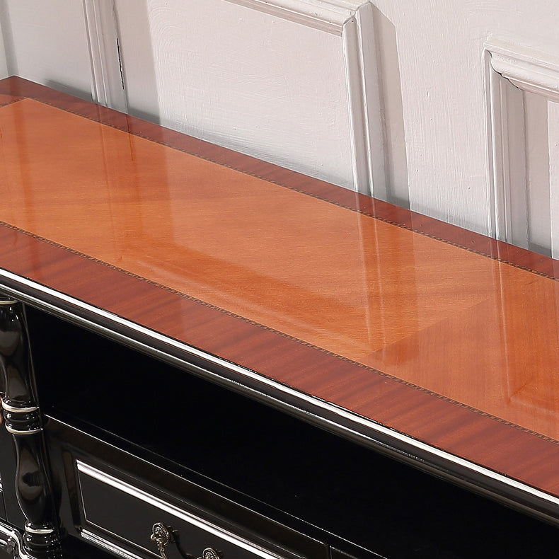 Scandinavian TV Media Stand Wooden Stand Console with Drawers Clearhalo 'furn' 'furn_tv_stands_entertainment_centers' 'Furniture' 'Living Room Furniture' 'TV Stands & Entertainment Centers' 'TV Stands & Media Storage Furniture' 'tv_stands_entertainment_centers' 7647134