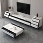 White TV Media Console Contemporary TV Stand Console with Drawers Clearhalo 'furn' 'furn_tv_stands_entertainment_centers' 'Furniture' 'Living Room Furniture' 'TV Stands & Entertainment Centers' 'TV Stands & Media Storage Furniture' 'tv_stands_entertainment_centers' 7647173