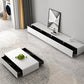 Contemporary TV Media Console White TV Stand Console with Drawers