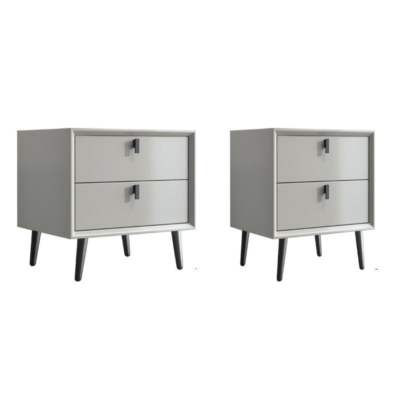 Comodino contemporaneo comodino in legno massiccio con cassetti