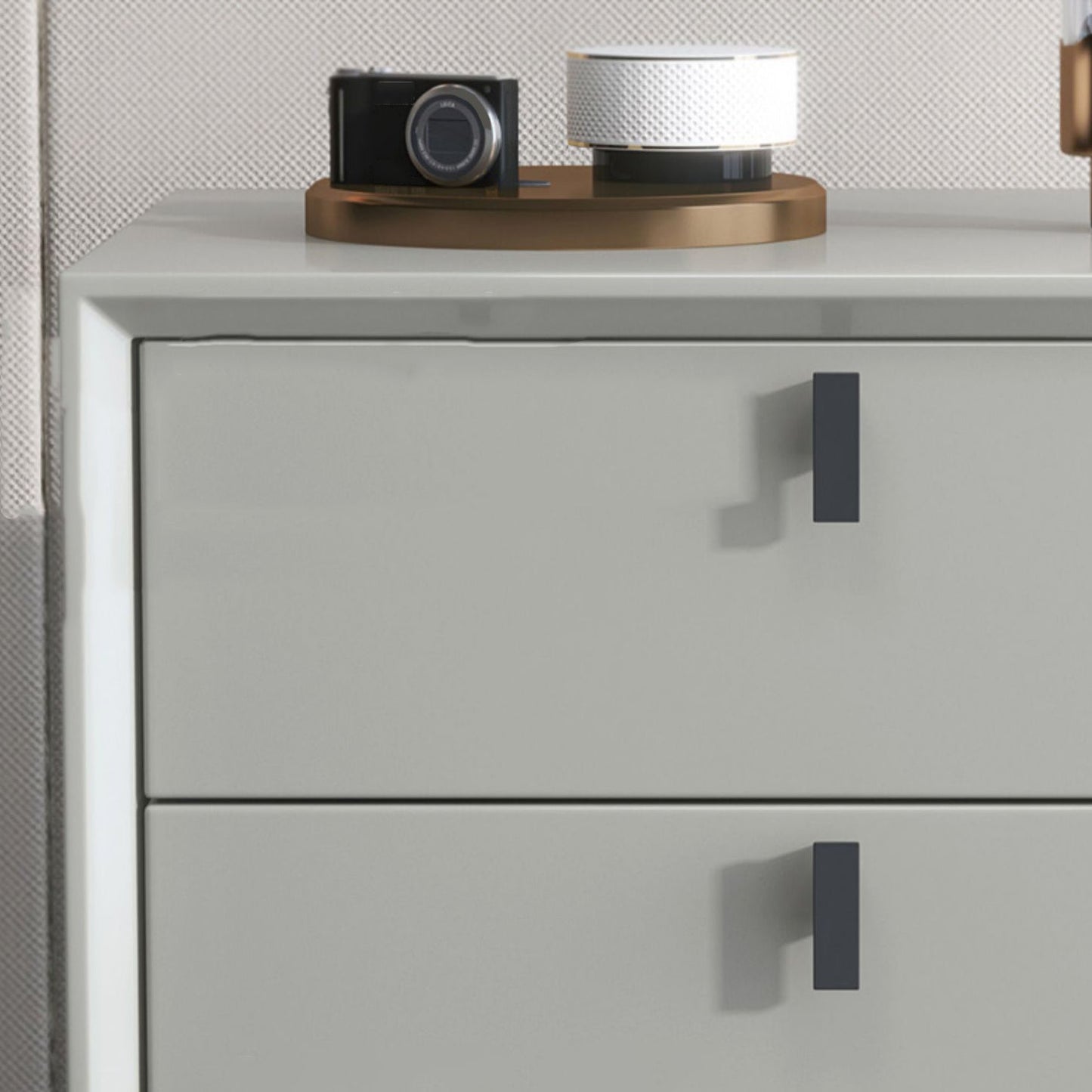 Table de chevet de chevet de lit contemporain avec tiroirs