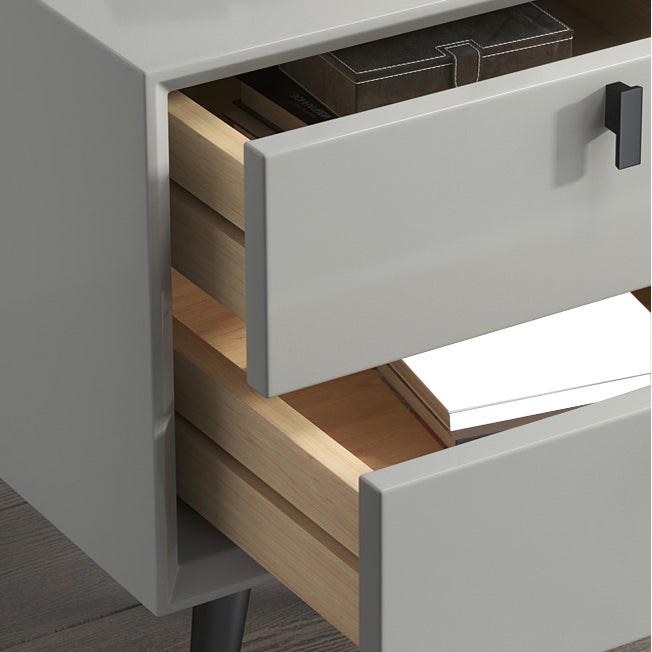 Table de chevet de chevet de lit contemporain avec tiroirs