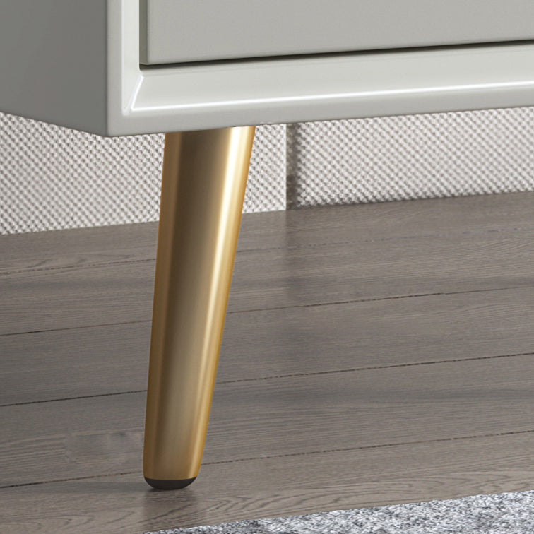 Table de nuit contemporaine en bois massif lit de nuit avec tiroirs