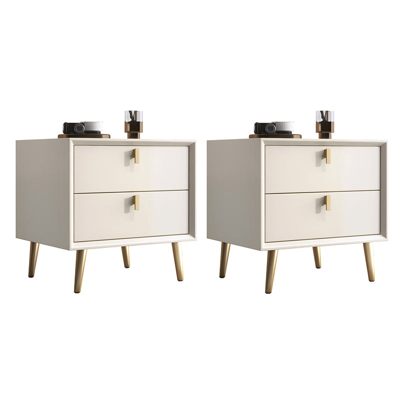 Comodino da letto in legno in legno a tavola notturna contemporanea con cassetti