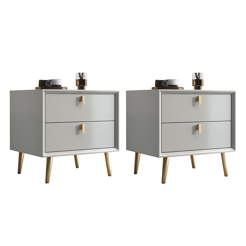 Comodino da letto in legno in legno a tavola notturna contemporanea con cassetti