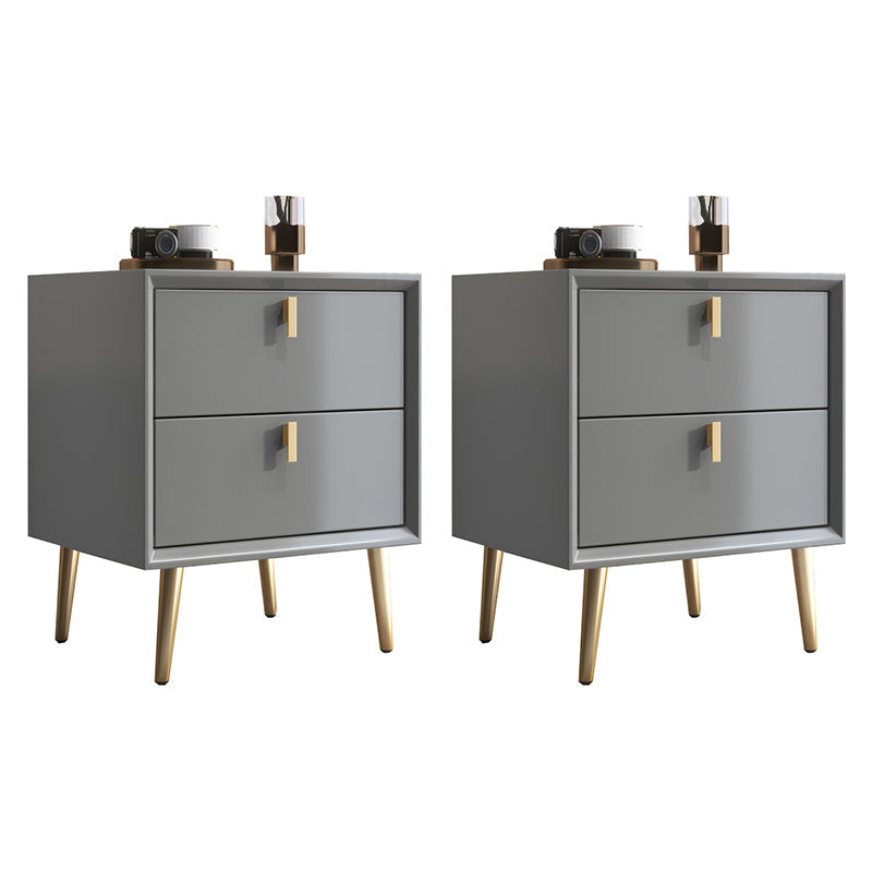 Comodino da letto in legno in legno a tavola notturna contemporanea con cassetti