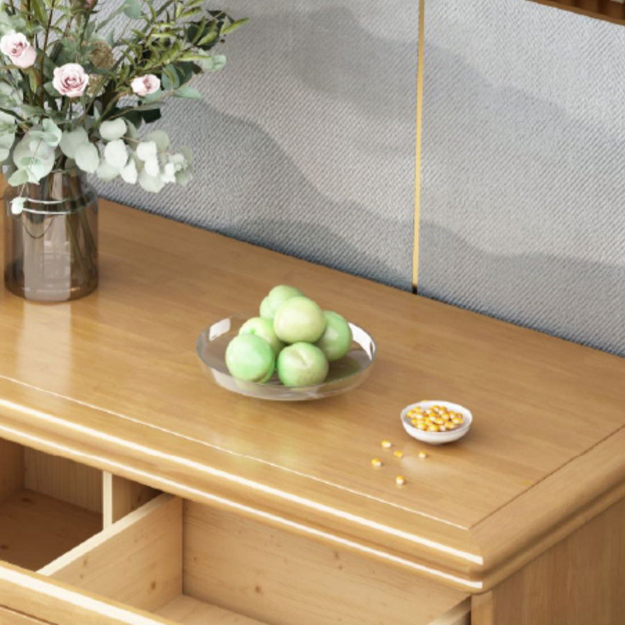 Cofensador de cofre de almacenamiento de madera maciza cofre de almacenamiento moderno con cajones