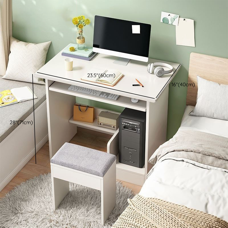 Bureau d'écriture en bois d'ingénierie Bureau rectangulaire contemporain pour le bureau