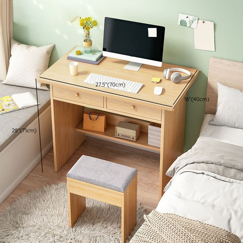 Bureau d'écriture en bois d'ingénierie Bureau rectangulaire contemporain pour le bureau