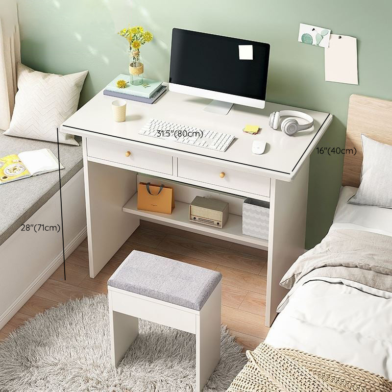 Bureau d'écriture en bois d'ingénierie Bureau rectangulaire contemporain pour le bureau