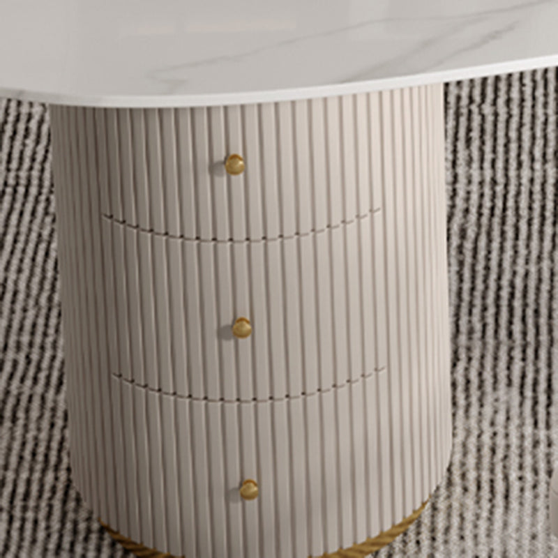 Bureau d'écriture en pierre de style glamour Bureau en bois d'ingénierie pour la maison