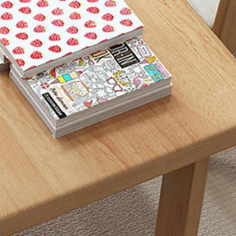 Bureau de salon en bois de caoutchouc bureau de base de traîneau, 29,5 pouces de haut