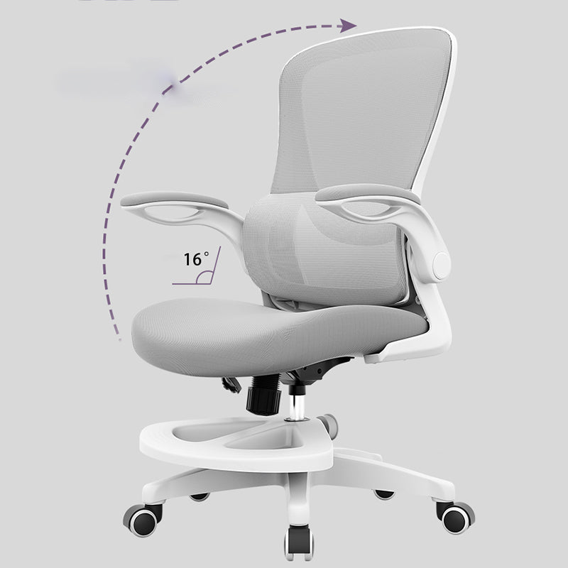 Silla de escritorio de brazos extraíbles modernos sin angustia silla de diapositivas ergonómica con ruedas