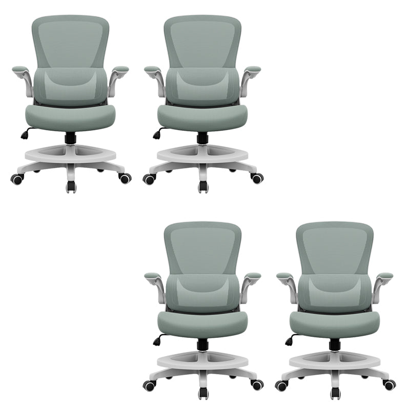 Silla de escritorio de brazos extraíbles modernos sin angustia silla de diapositivas ergonómica con ruedas