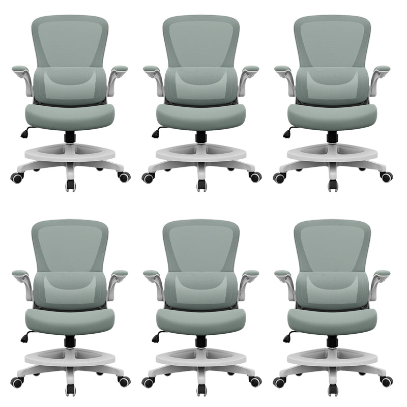 Silla de escritorio de brazos extraíbles modernos sin angustia silla de diapositivas ergonómica con ruedas