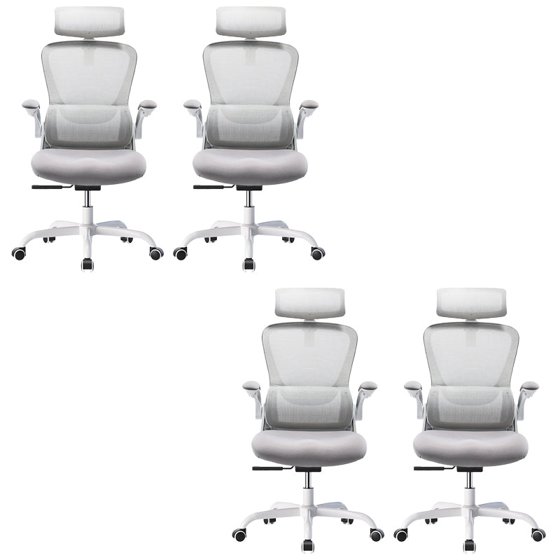 Silla de escritorio de brazos extraíbles modernos sin angustia silla de diapositivas ergonómica con ruedas