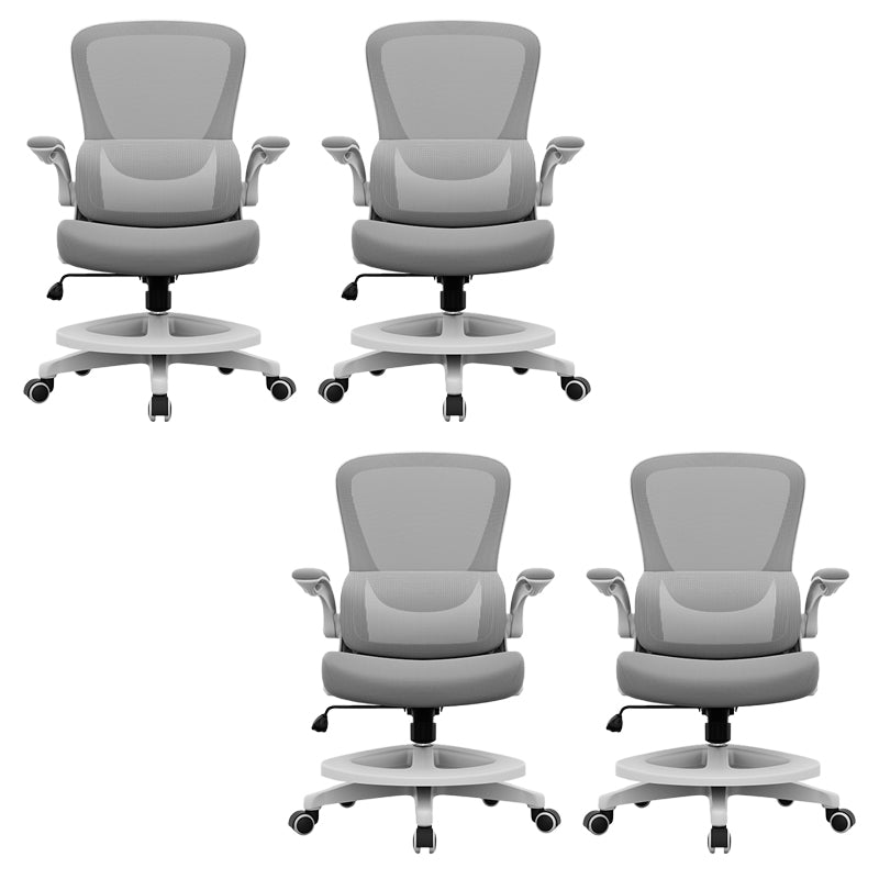 Silla de escritorio de brazos extraíbles modernos sin angustia silla de diapositivas ergonómica con ruedas