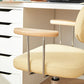 Modernism Fixed Arms Office Chair Desk Chair with Wheels for Home Clearhalo 'furn' 'furn_office_chair' 'Furniture' 'Office Chairs' 'Office Furniture' 'office_chair' 7647944