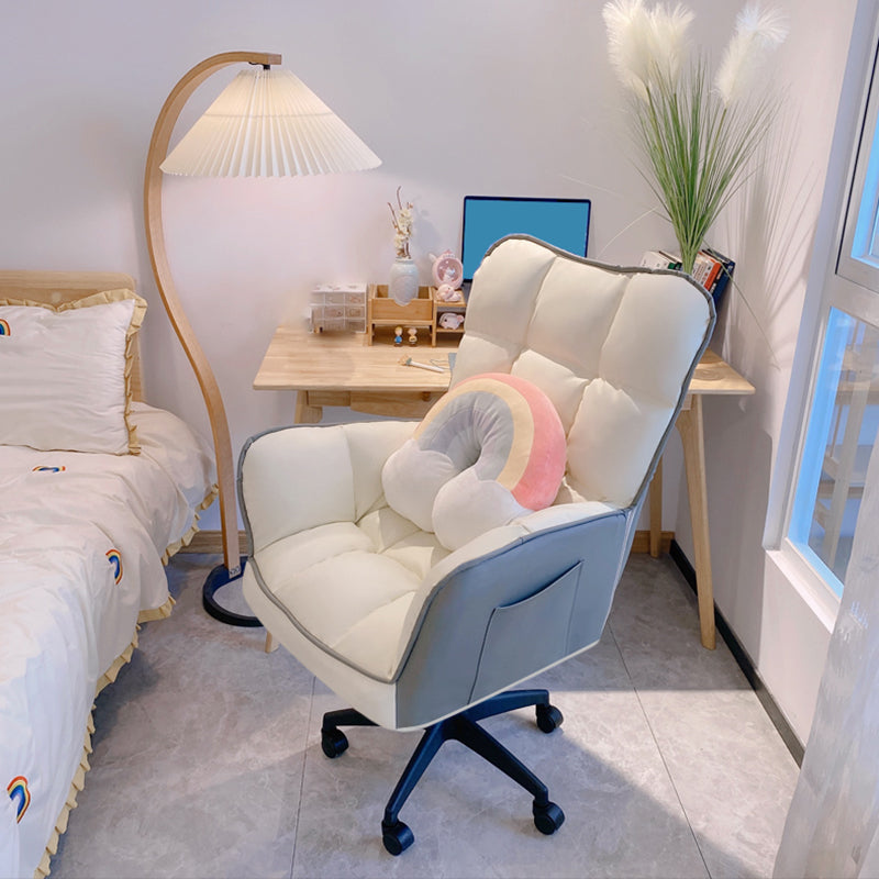 Modern No Distressing Office Chair Armless Ergonomic Chair with Wheels Clearhalo 'furn' 'furn_office_chair' 'Furniture' 'Office Chairs' 'Office Furniture' 'office_chair' 7647965