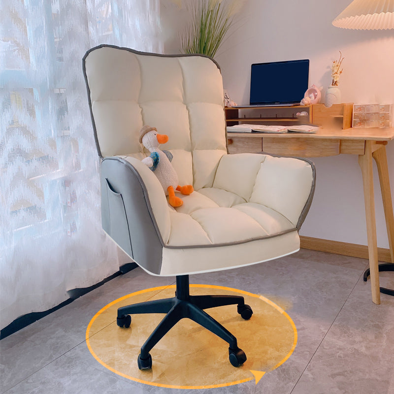 Modern No Distressing Office Chair Armless Ergonomic Chair with Wheels Clearhalo 'furn' 'furn_office_chair' 'Furniture' 'Office Chairs' 'Office Furniture' 'office_chair' 7647968