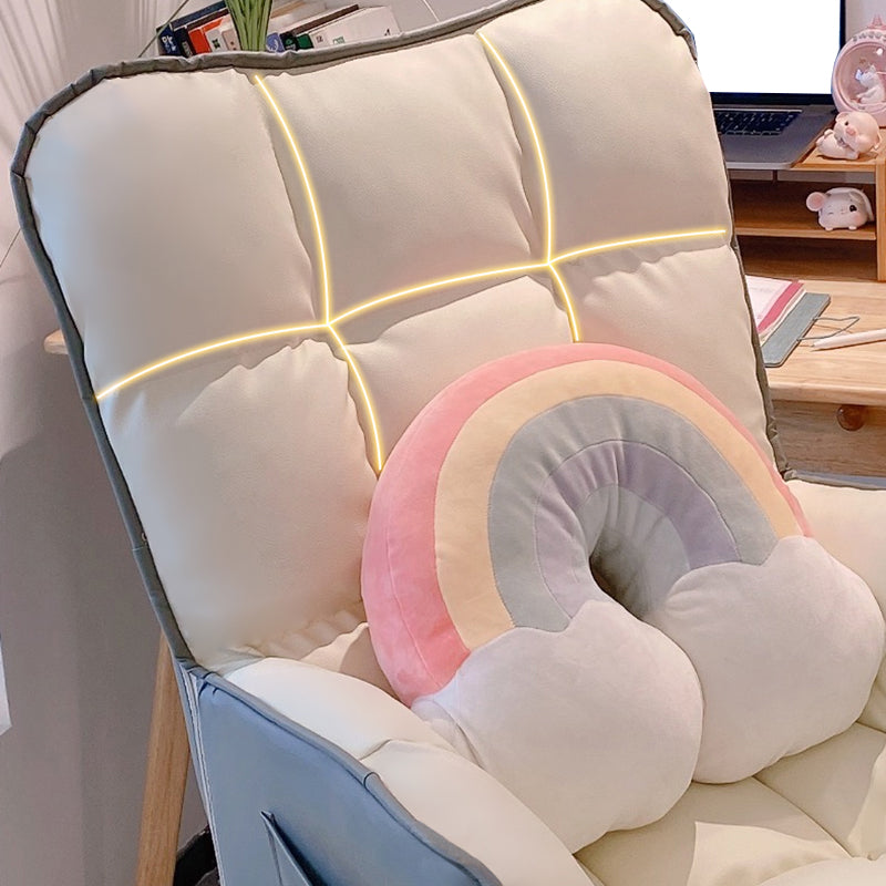 Modern No Distressing Office Chair Armless Ergonomic Chair with Wheels Clearhalo 'furn' 'furn_office_chair' 'Furniture' 'Office Chairs' 'Office Furniture' 'office_chair' 7647972
