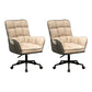 Modern No Distressing Office Chair Armless Ergonomic Chair with Wheels Khaki 2 Piece Set Clearhalo 'furn' 'furn_office_chair' 'Furniture' 'Office Chairs' 'Office Furniture' 'office_chair' 7647975