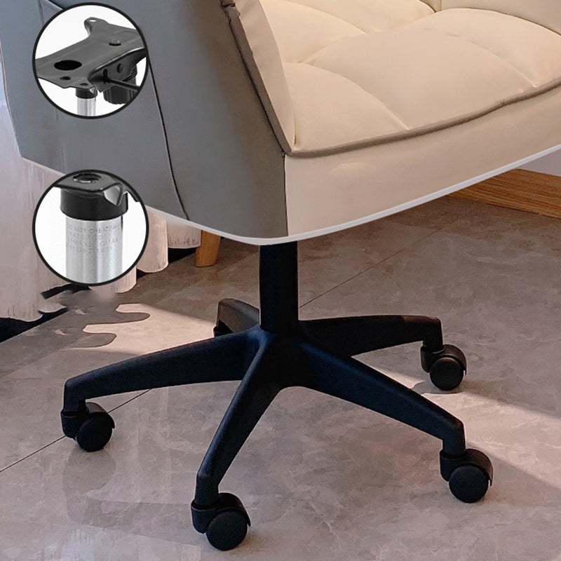 Modern No Distressing Office Chair Armless Ergonomic Chair with Wheels Clearhalo 'furn' 'furn_office_chair' 'Furniture' 'Office Chairs' 'Office Furniture' 'office_chair' 7647976