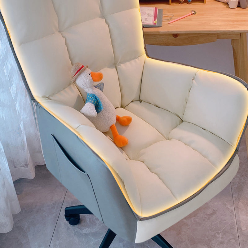 Modern No Distressing Office Chair Armless Ergonomic Chair with Wheels Clearhalo 'furn' 'furn_office_chair' 'Furniture' 'Office Chairs' 'Office Furniture' 'office_chair' 7647979