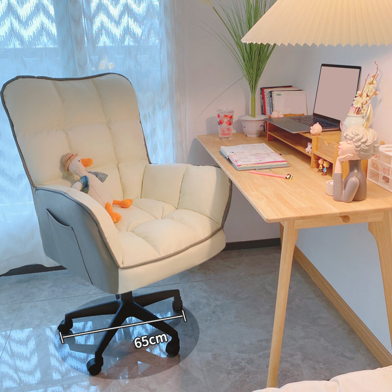 Modern No Distressing Office Chair Armless Ergonomic Chair with Wheels Clearhalo 'furn' 'furn_office_chair' 'Furniture' 'Office Chairs' 'Office Furniture' 'office_chair' 7647981