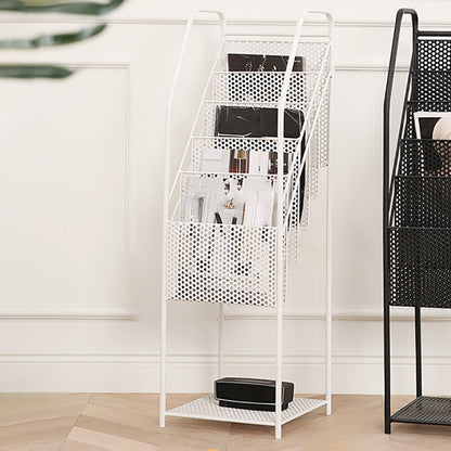 Libreria in metallo verticale in stile moderno con scaffali