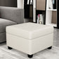 Contemporary Storage Ottomans Square Leather Storage Ottomans with Legs Clearhalo 'furn' 'furn_ottomans_poufs' 'Furniture' 'Living Room Furniture' 'Ottomans & Poufs' 'ottomans_poufs' 7648282