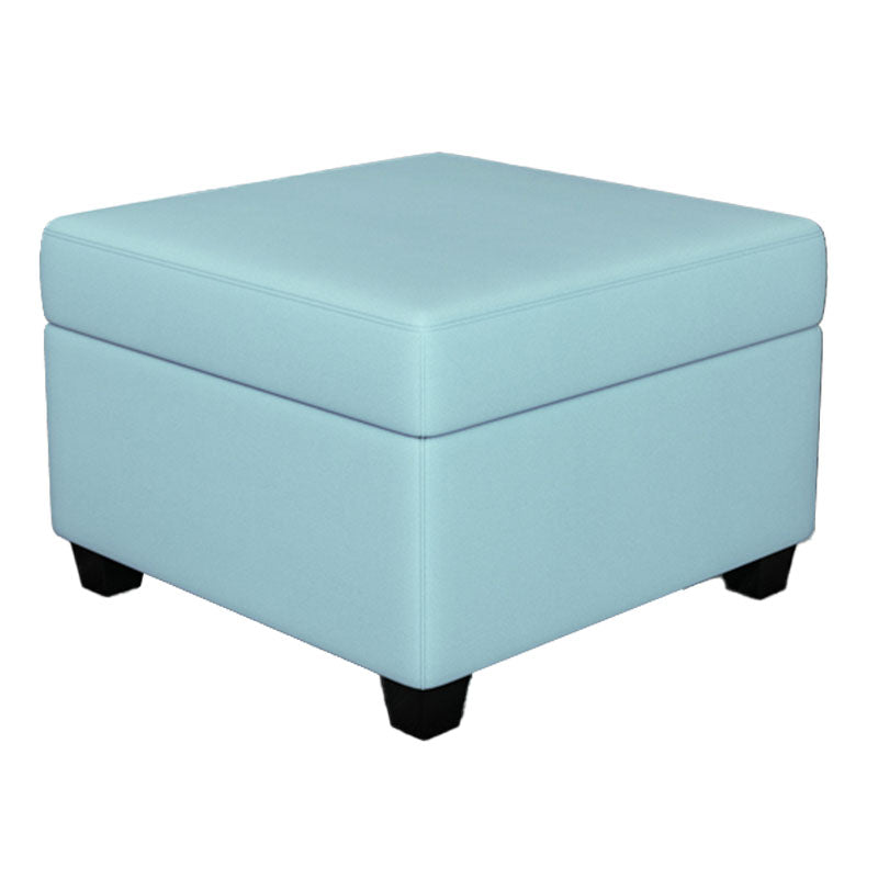 Contemporary Storage Ottomans Square Leather Storage Ottomans with Legs Clearhalo 'furn' 'furn_ottomans_poufs' 'Furniture' 'Living Room Furniture' 'Ottomans & Poufs' 'ottomans_poufs' 7648290