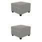 Contemporary Storage Ottomans Square Leather Storage Ottomans with Legs Black 2 Piece Set Clearhalo 'furn' 'furn_ottomans_poufs' 'Furniture' 'Living Room Furniture' 'Ottomans & Poufs' 'ottomans_poufs' 7648304