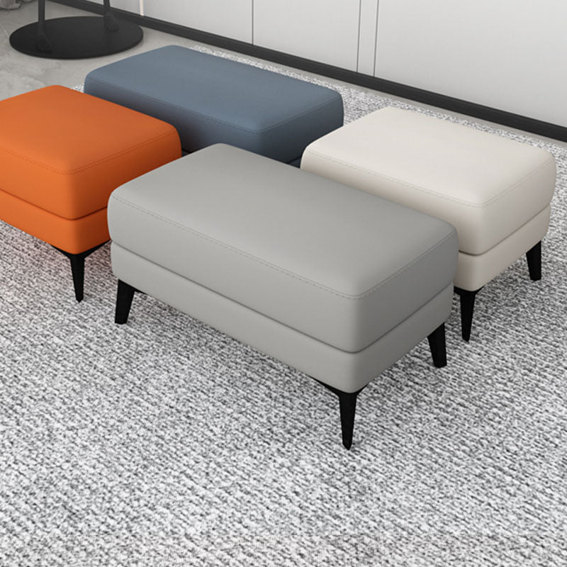 Modernismus Lederspeicher Ottomanen Rechteck Speicher Osmanen mit Beinen für Wohnzimmer