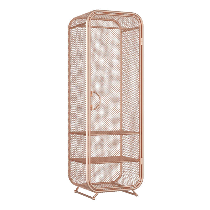 Bedroom Metal Wardrobe Cabinet Industrial Storage Cabinet with Garment Rod