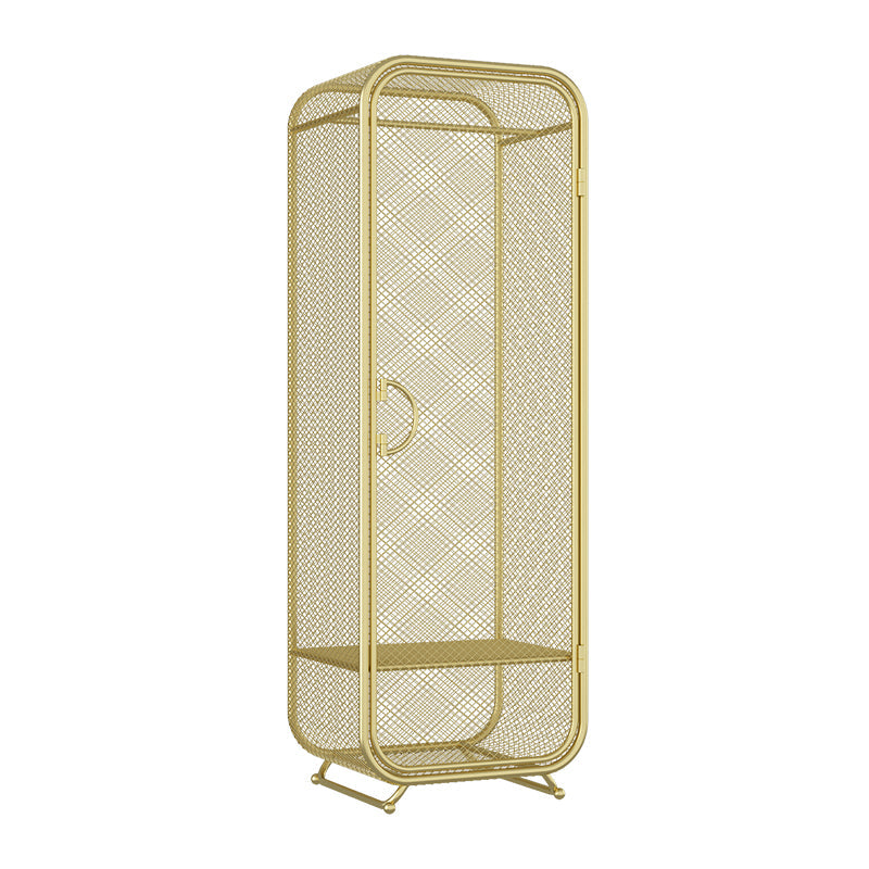 Bedroom Metal Wardrobe Cabinet Industrial Storage Cabinet with Garment Rod