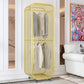 Bedroom Metal Wardrobe Cabinet Industrial Storage Cabinet with Garment Rod