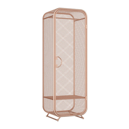 Bedroom Metal Wardrobe Cabinet Industrial Storage Cabinet with Garment Rod