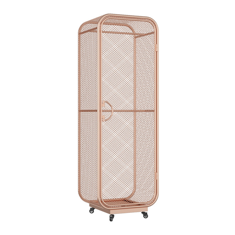 Bedroom Metal Wardrobe Cabinet Industrial Storage Cabinet with Garment Rod