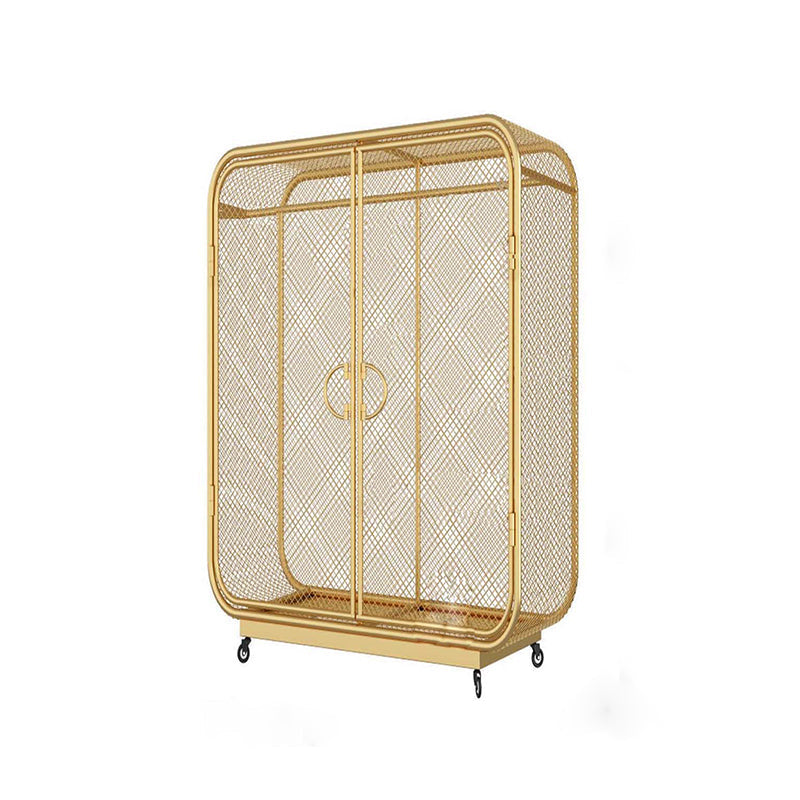 Metal Storage Cabinet Industrial Wardrobe Armoire with Garment Rod Clearhalo 'Armoires & Wardrobes' 'armoires_wardrobes' 'Bedroom Furniture' 'furn' 'furn_armoires_wardrobes' 'Furniture' 7648510