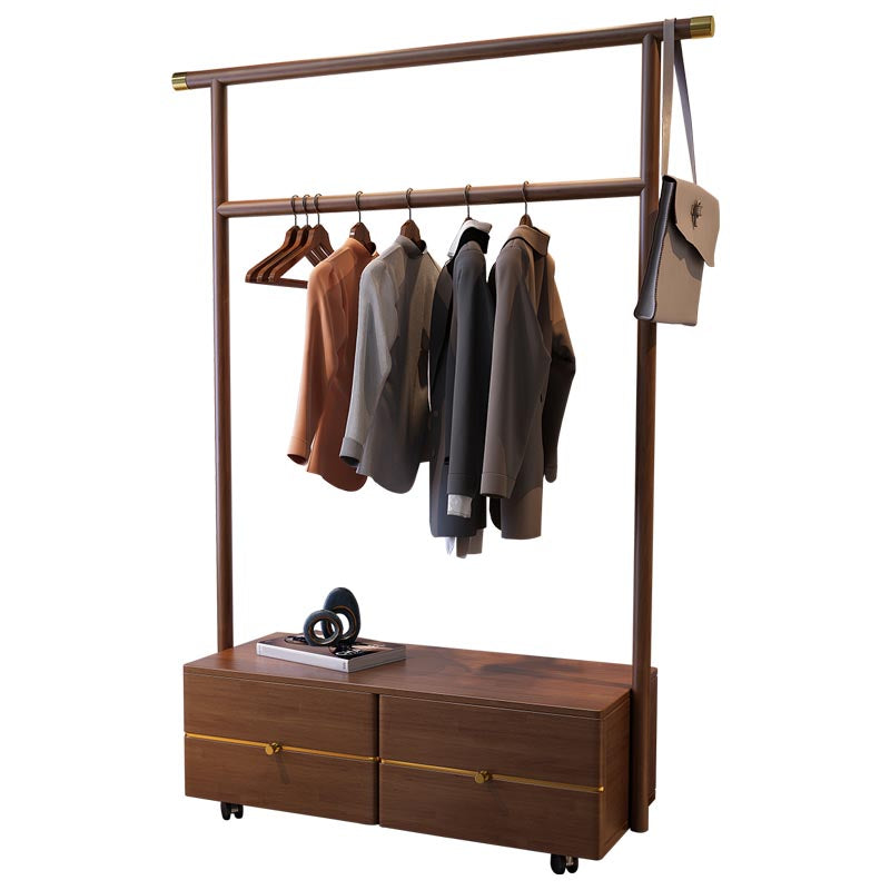 Contemporary Movable Wardrobe Wooden Bedroom Armoire with Drawers Clearhalo 'Armoires & Wardrobes' 'armoires_wardrobes' 'Bedroom Furniture' 'furn' 'furn_armoires_wardrobes' 'Furniture' 7648545