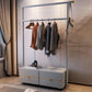 Contemporary Movable Wardrobe Wooden Bedroom Armoire with Drawers Clearhalo 'Armoires & Wardrobes' 'armoires_wardrobes' 'Bedroom Furniture' 'furn' 'furn_armoires_wardrobes' 'Furniture' 7648551