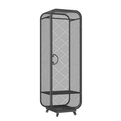 Metal Wardrobe Industrial Style Bedroom Rectangular Wardrobe Closet