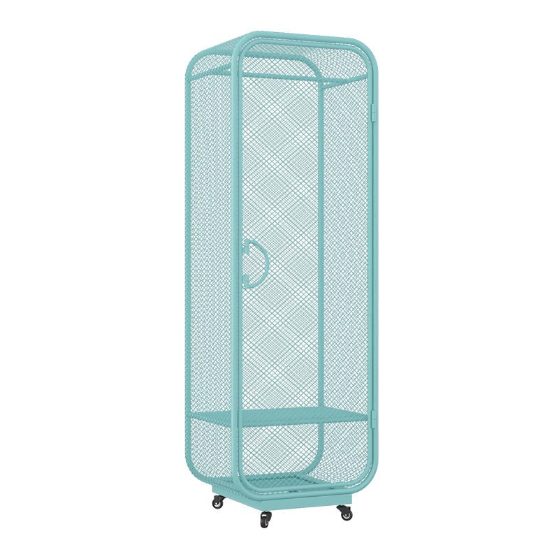 Metal Wardrobe Industrial Style Bedroom Rectangular Wardrobe Closet